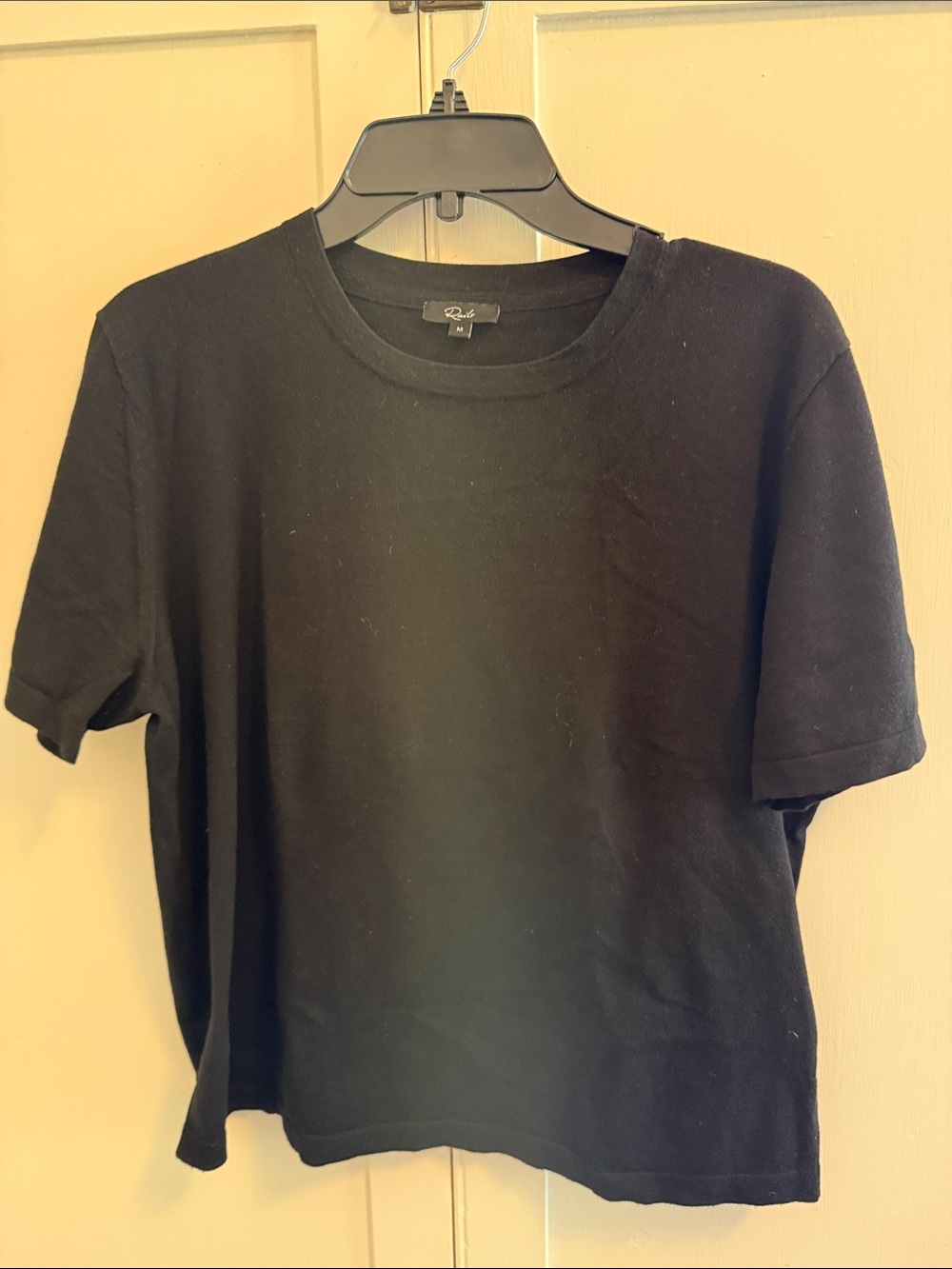 Rails Black Short Sleeve Crewneck Tee